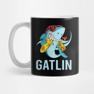 Funny Shark - Gatlin Name Mug